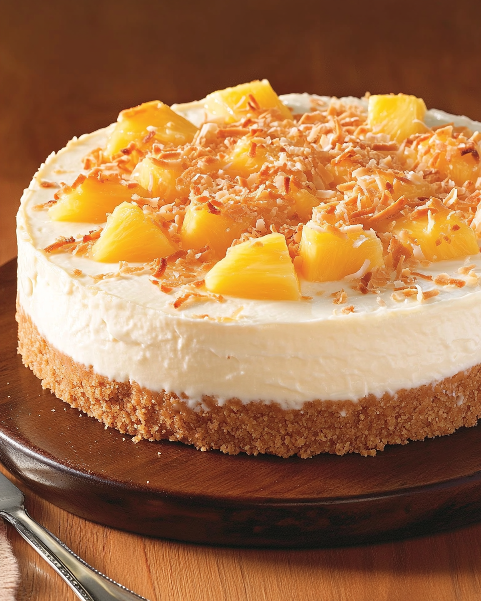 Coconut Pineapple Cheesecake