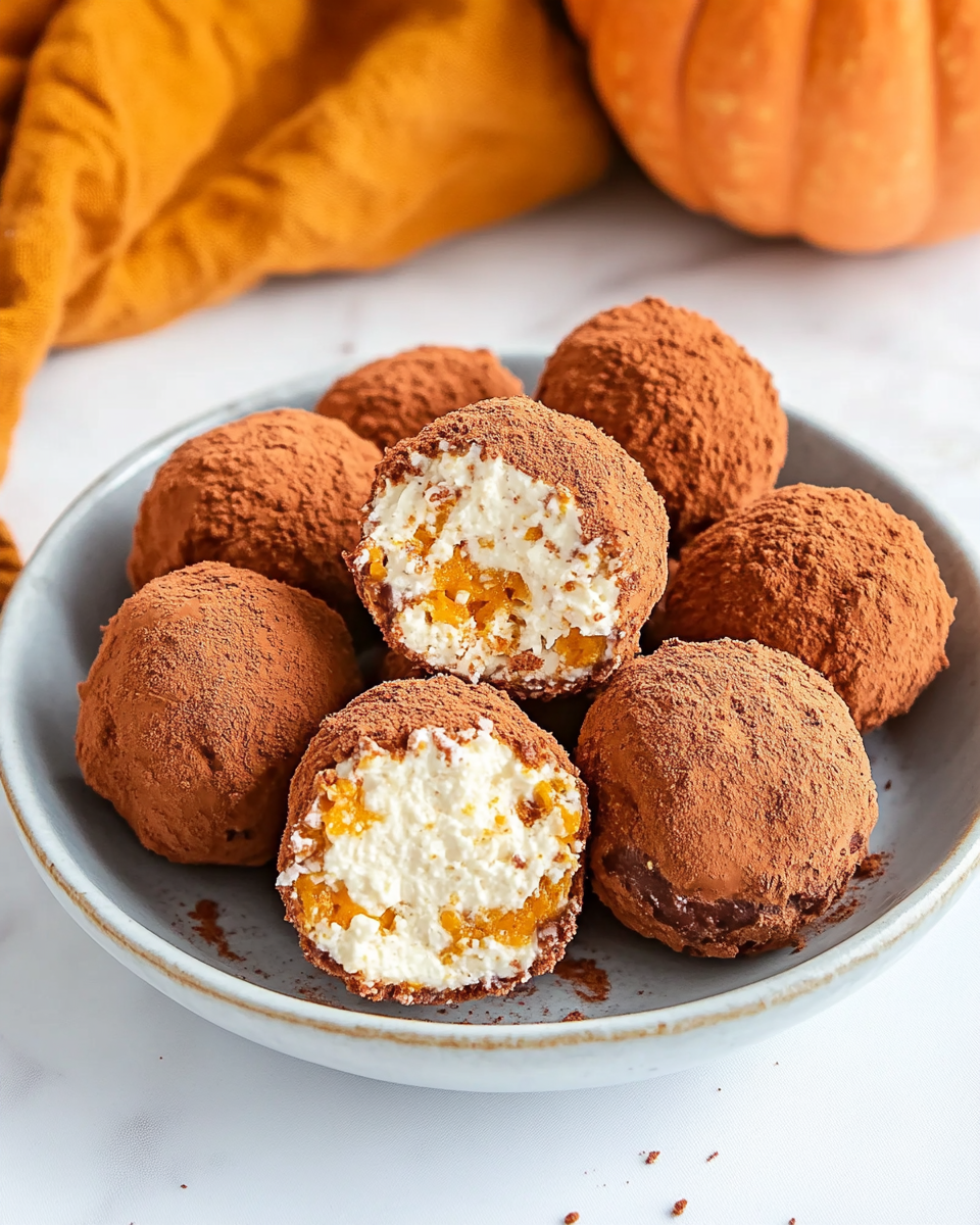 No-Bake Pumpkin Cheesecake Balls