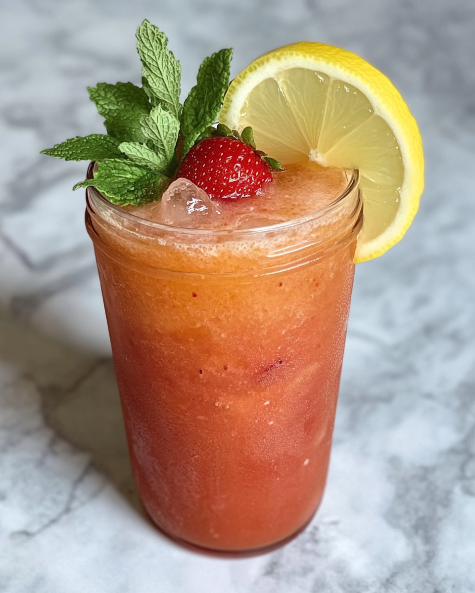 Easy Frozen Strawberry Lemonade