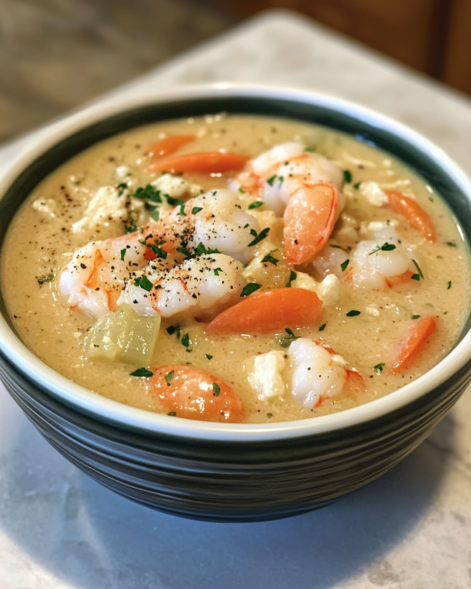 Creamy Crab and Shrimp Seafood Bisque
