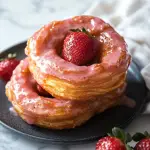 Strawberry Glazed French Crullers
