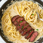 Creamy Cajun Steak Alfredo