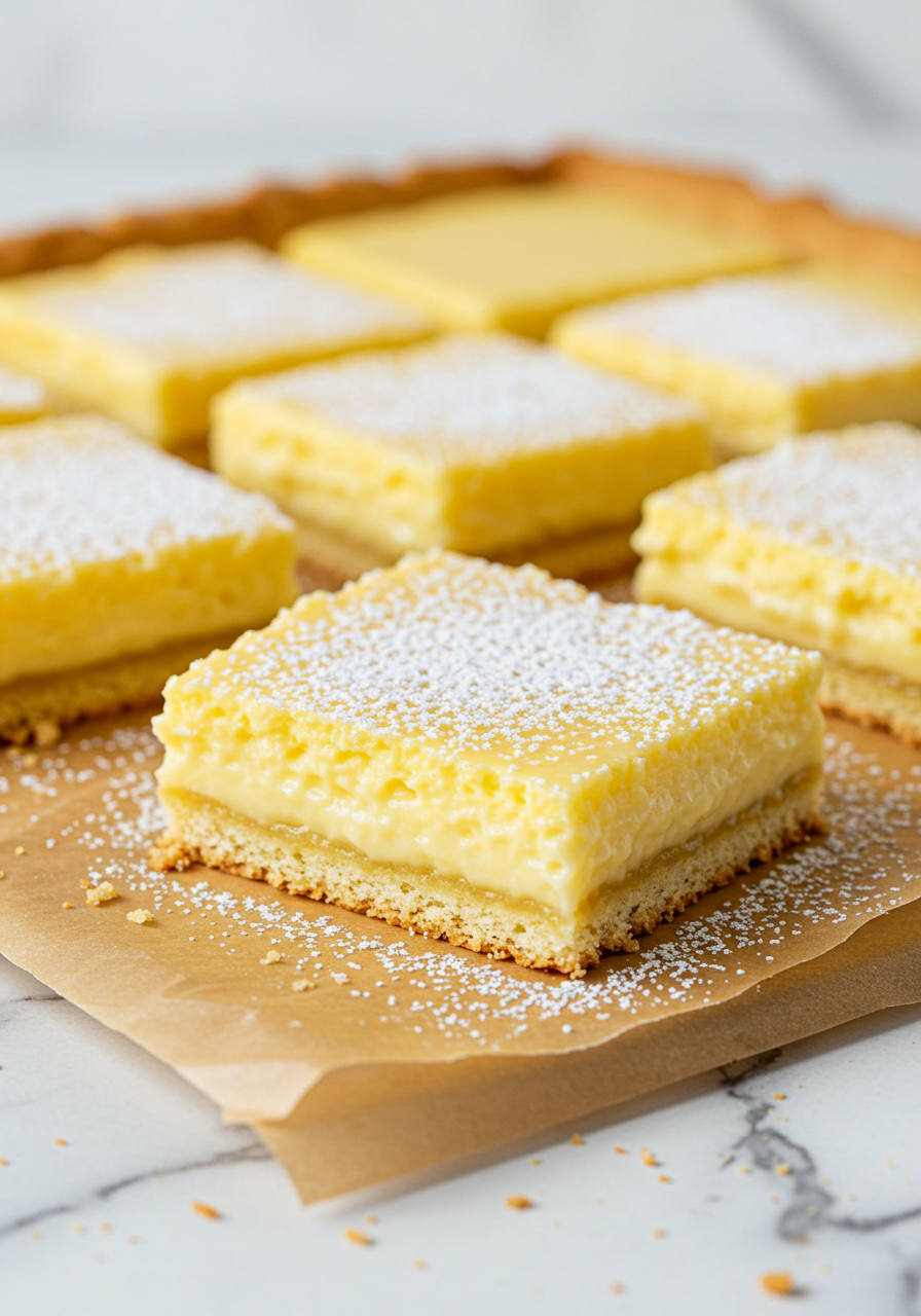 Vanilla Custard Cream Squares