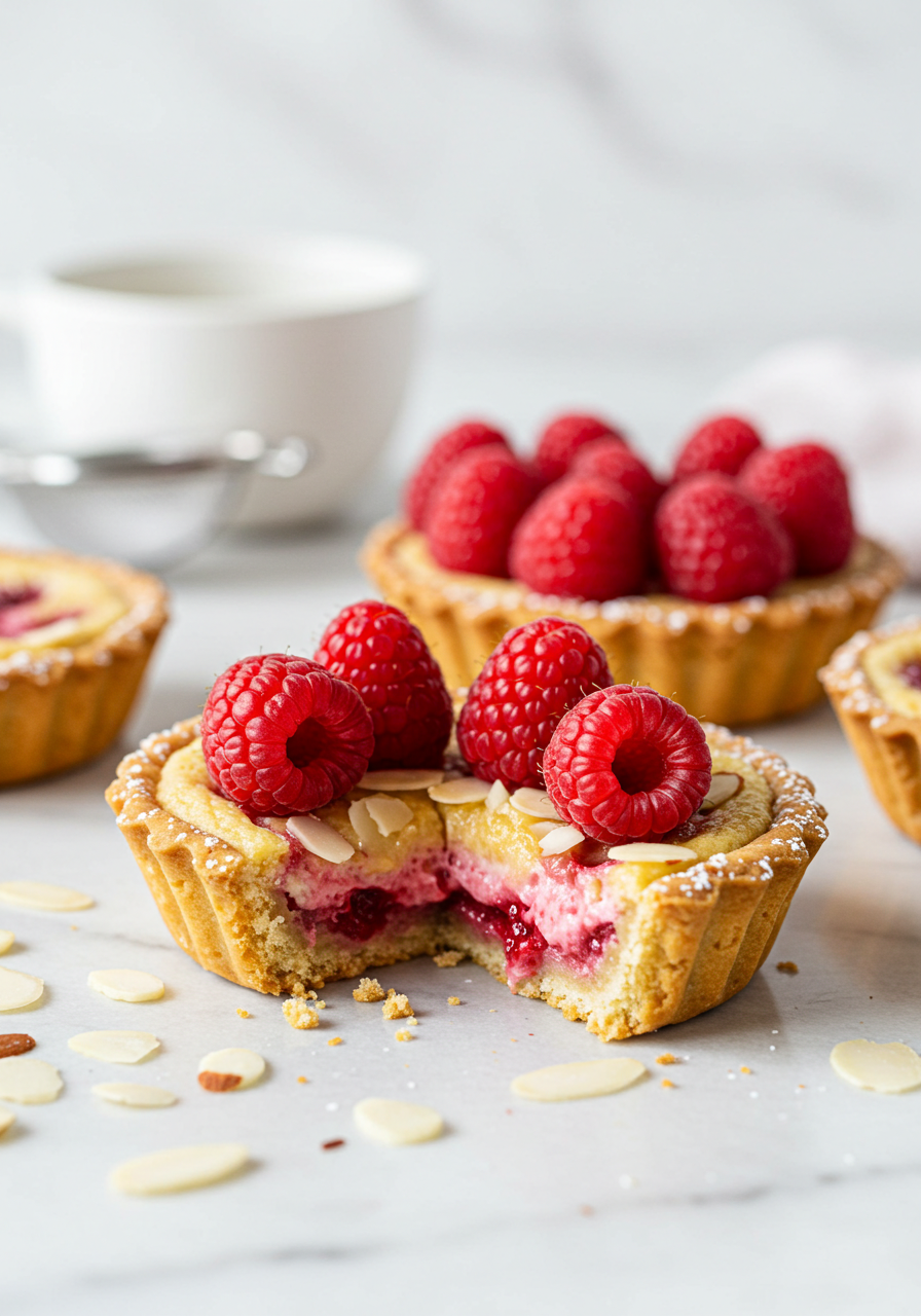 Mini Raspberry Almond Tarts