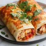 Baked Chicken Chimichangas