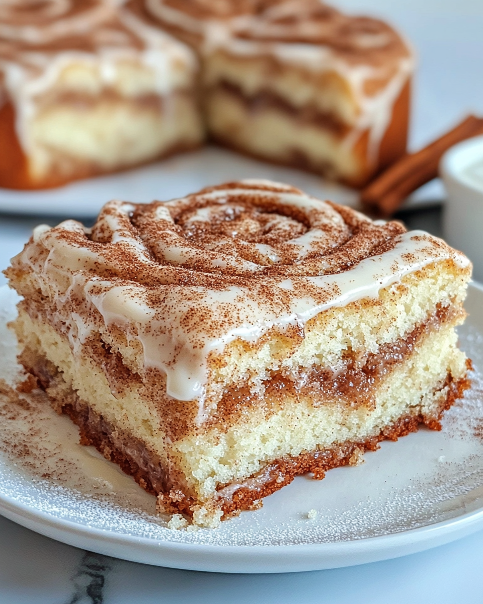 Cinnamon Roll Cake