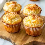 Coconut and pineapple cottage cheese muffins