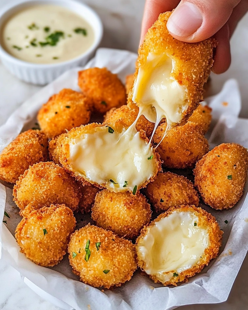 Crispy Fried Mozzarella Cheese Bites