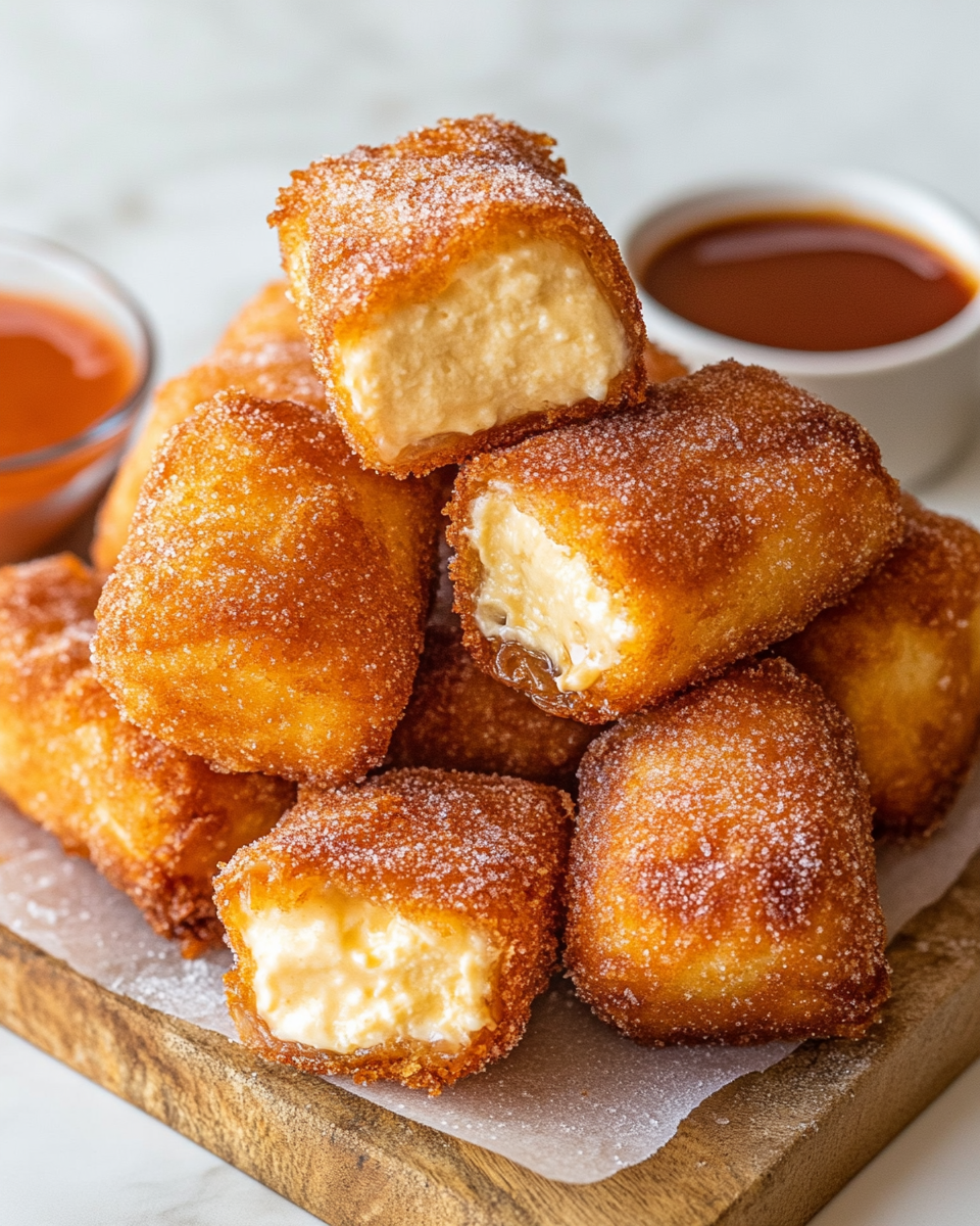 Fried Cheesecake Bites