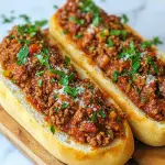Italian Garlic Bread Sloppy Joes