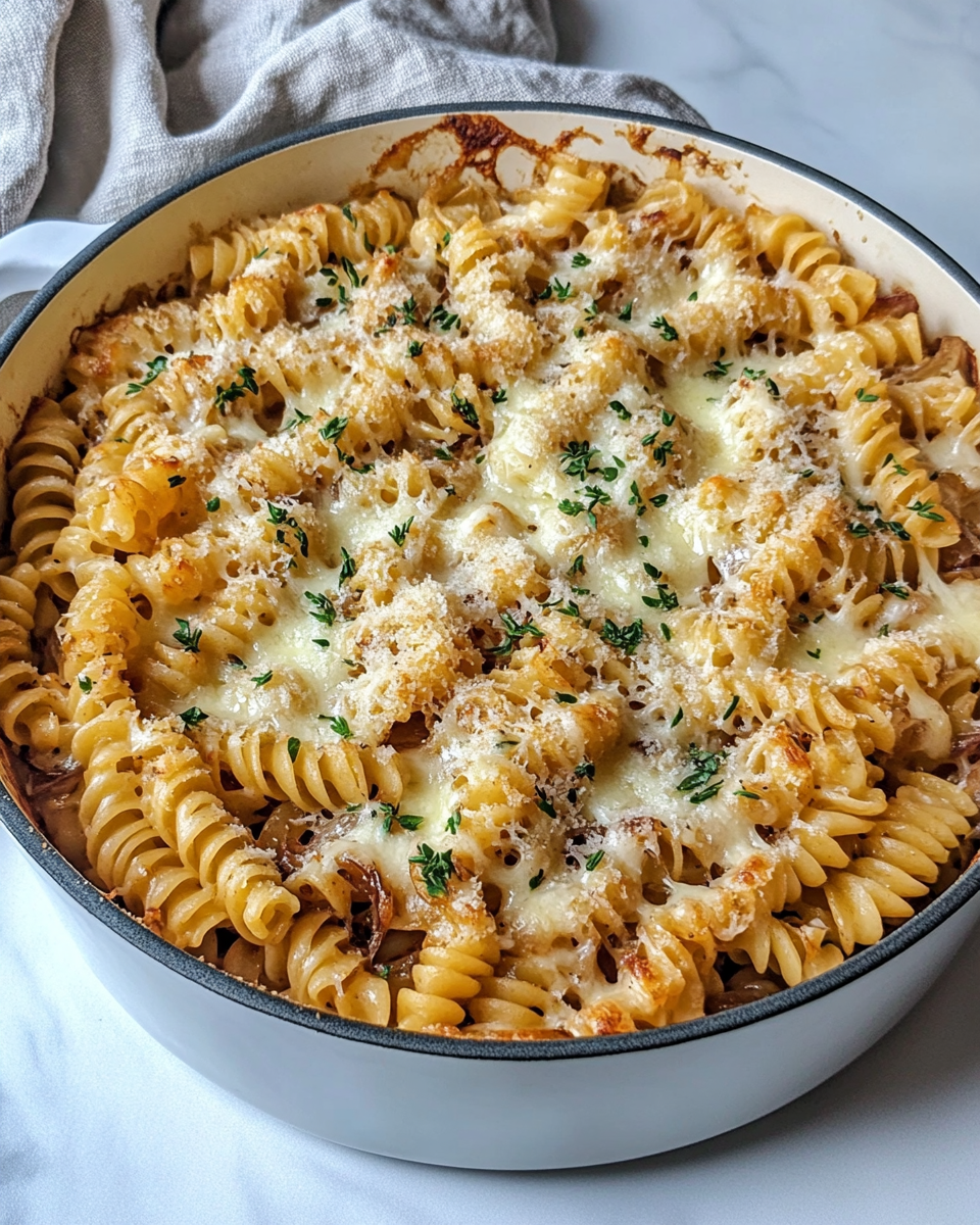 One Pot French Onion Pasta