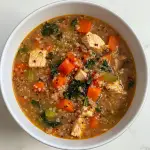 Slow Cooker Chicken Quinoa Soup
