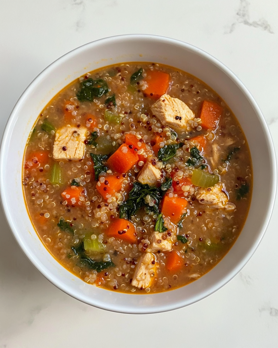 Slow Cooker Chicken Quinoa Soup