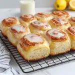 Soft and fluffy lemon sweet rolls