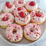 Valentine's Strawberry Donuts
