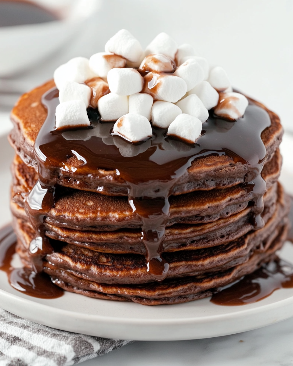 Hot Chocolate Pancakes