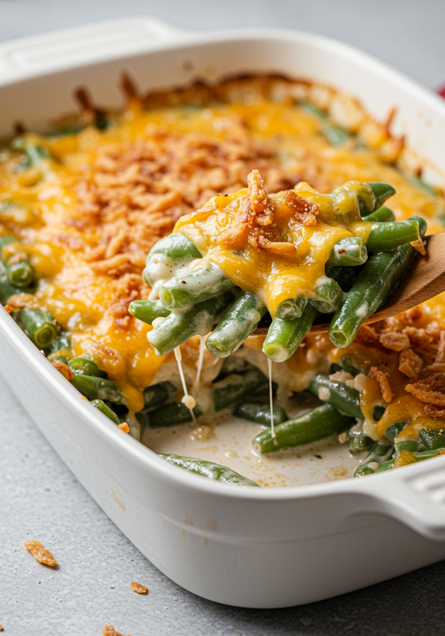 Cheesy Green Bean Casserole