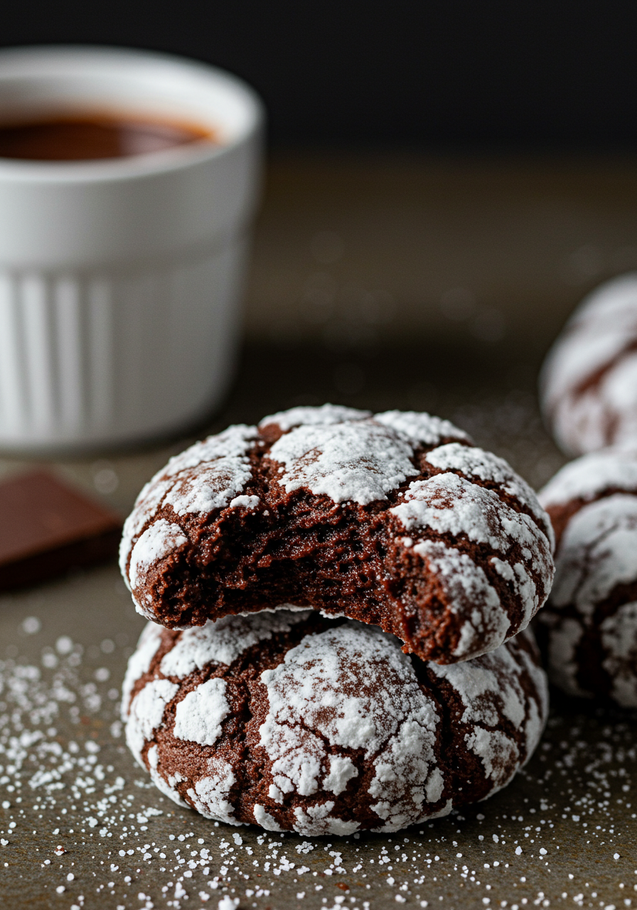 Chocolate Crinkle Cookies