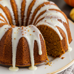 Pumpkin Bundt Cake with Cream Cheese Glaze