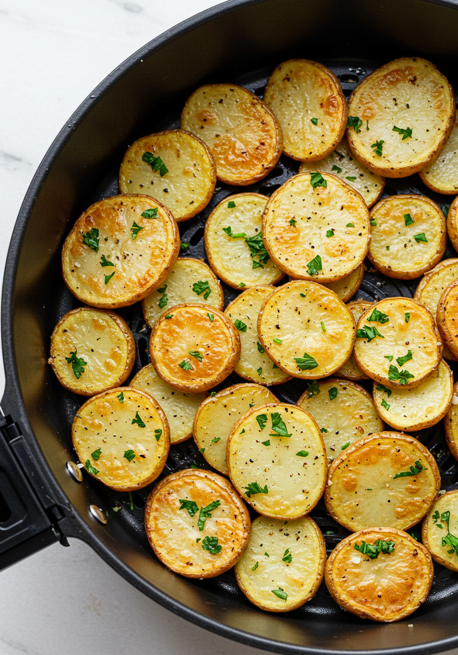 Air Fryer Sliced Potatoes