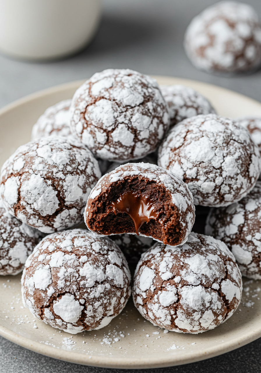 Classic Chocolate Snowball Cookies