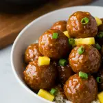 Crockpot Hawaiian Meatballs