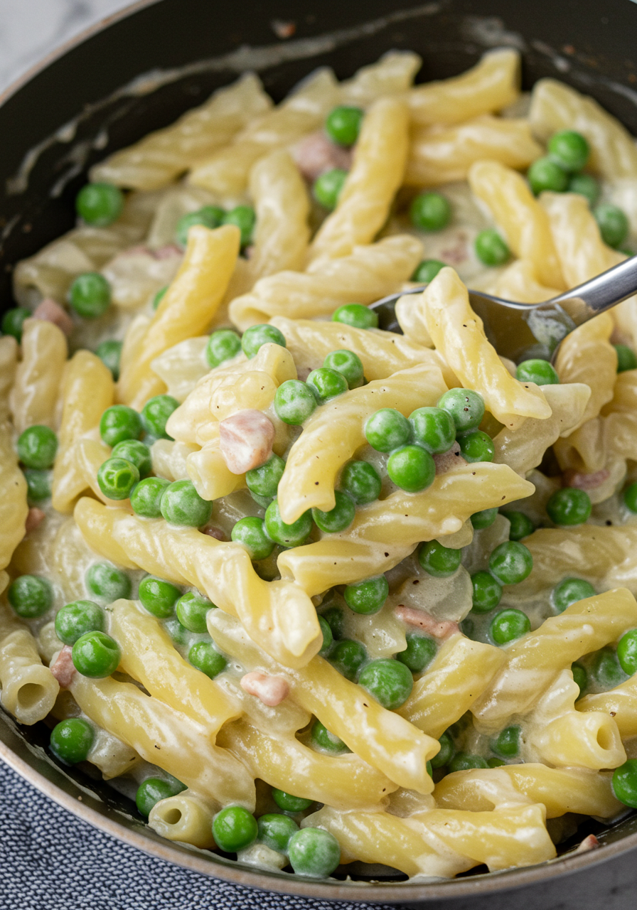 Creamy Peas and Noodles