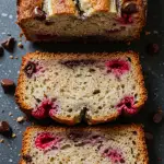Chocolate Chip Raspberry Banana Bread