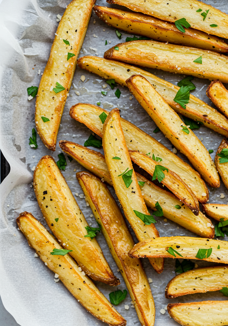 Crispy Air Fryer Garlic Parmesan Fries
