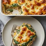Chicken, Mushroom, and Spinach Lasagna