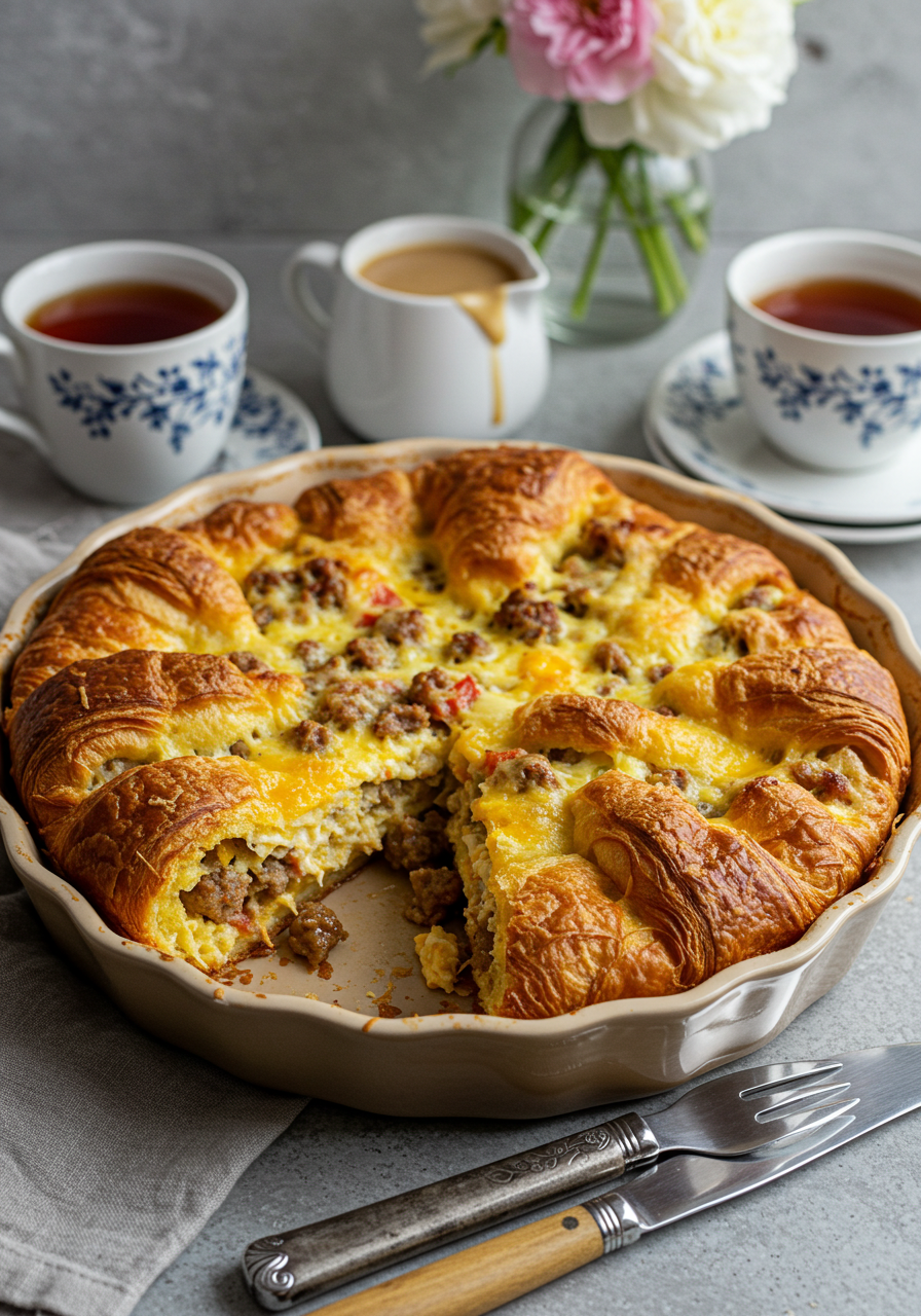 Croissant Breakfast Pie