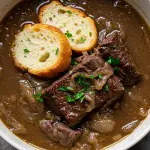 French Onion Beef Short Rib Soup
