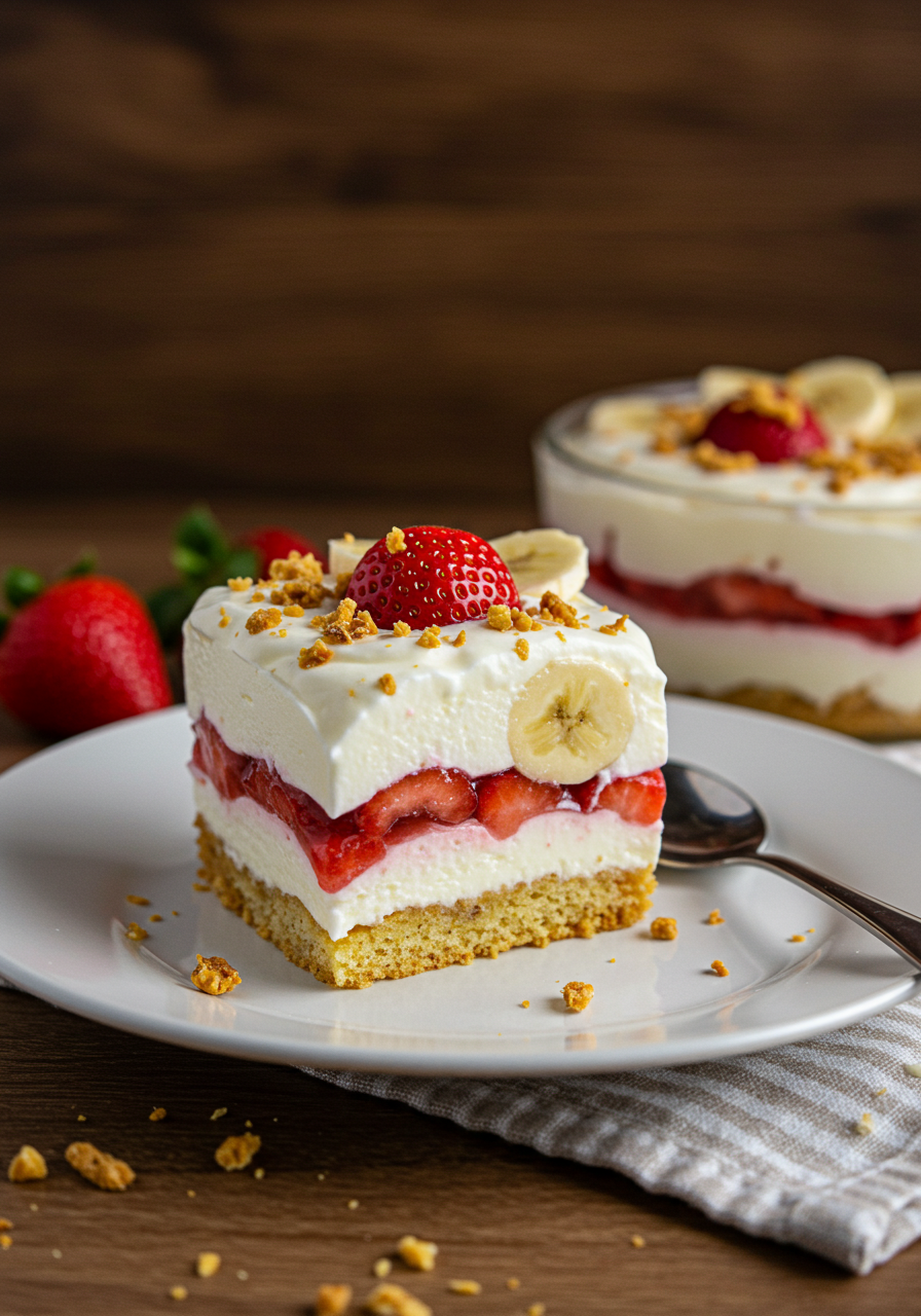 Strawberry Banana Pudding