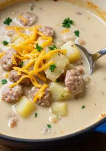 Creamy Turkey Sausage and Potato Soup