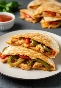 Chicken Fajitas Quesadillas