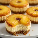 Mini Pineapple Upside Down Cheesecakes