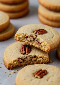 Butter Pecan Shortbread Cookies
