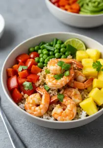 Tropical Shrimp Rice Bowl
