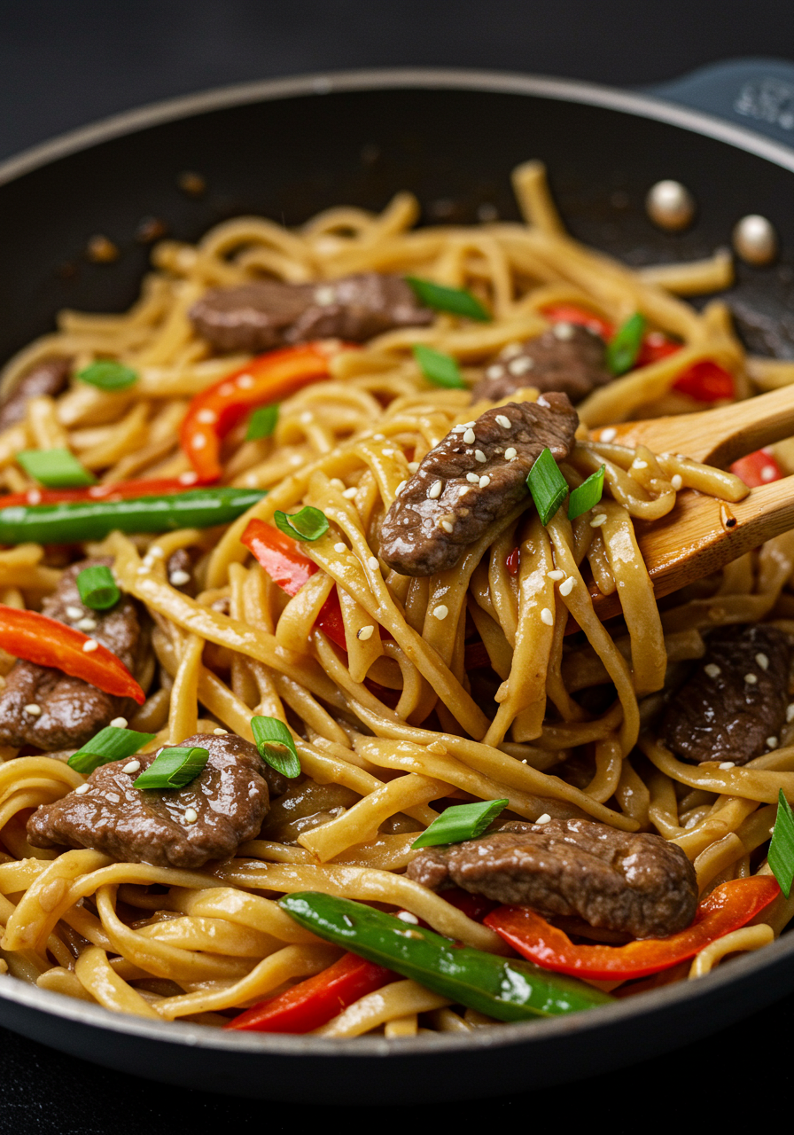 Mongolian Beef Noodles