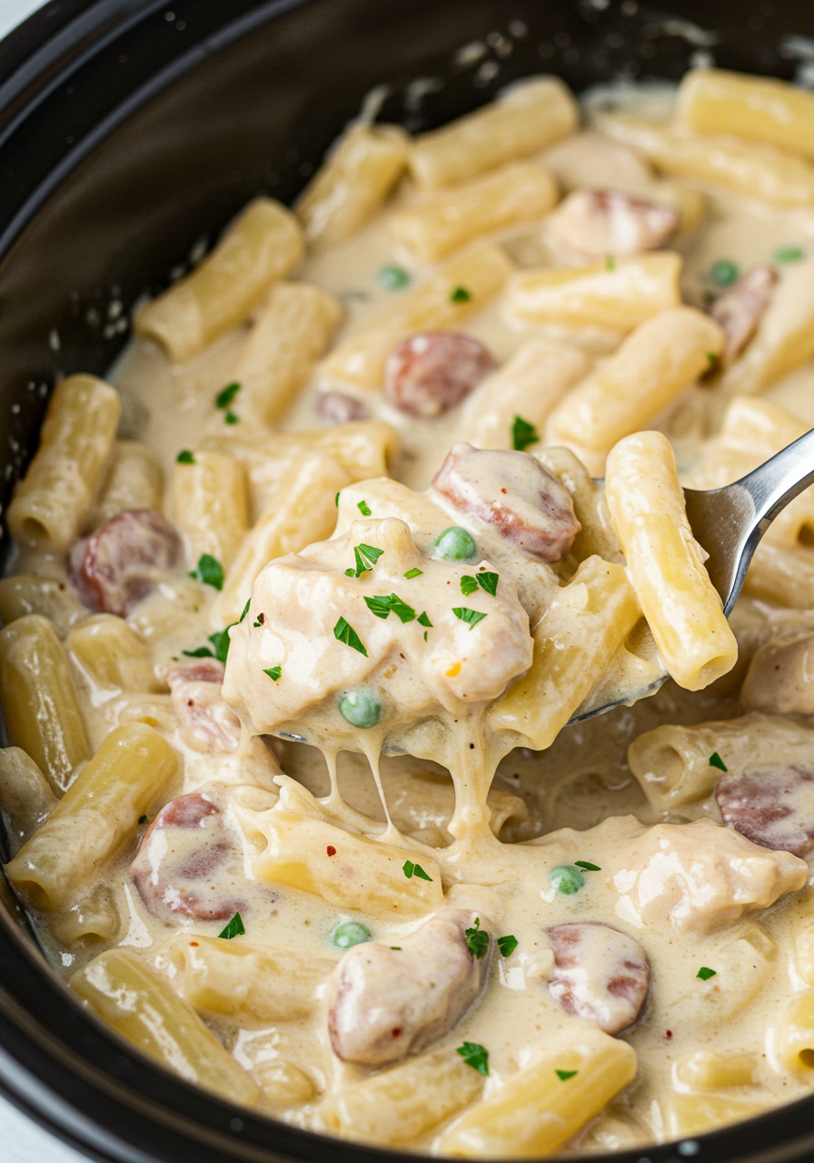 Crockpot Olive Garden Chicken Pasta